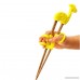 Myhouse Wenge Children's Learning Chopsticks Baby's Cartoon Training Chopsticks (Yellow Giraffe) - B07BNBYCLL